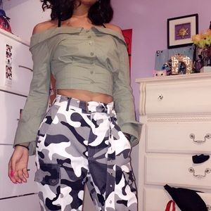 Off the shoulder blouse